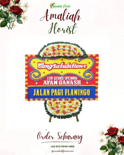 Bunga Papan Congratulation di Driyorejo